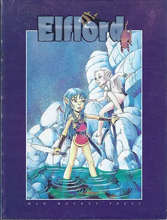 Image shows the cover with Hawk and Windblade looking like young sprites of nymphs